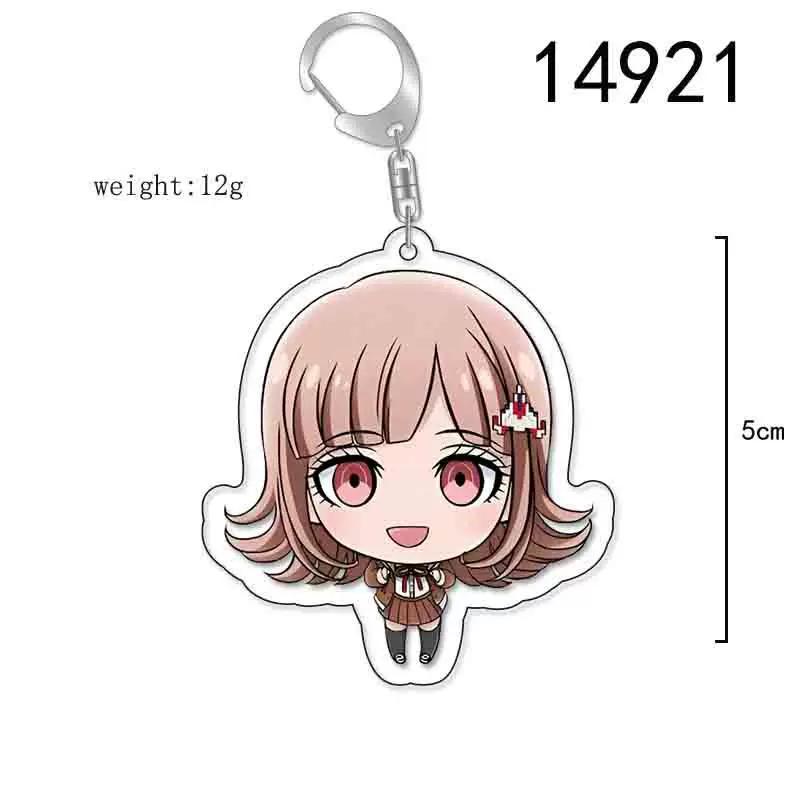 Danganronpa Kirigiri Kyouko Naegi Makoto Hinata Hajime Komaeda Nagito Nanami Chiaki Acrylic Keychain