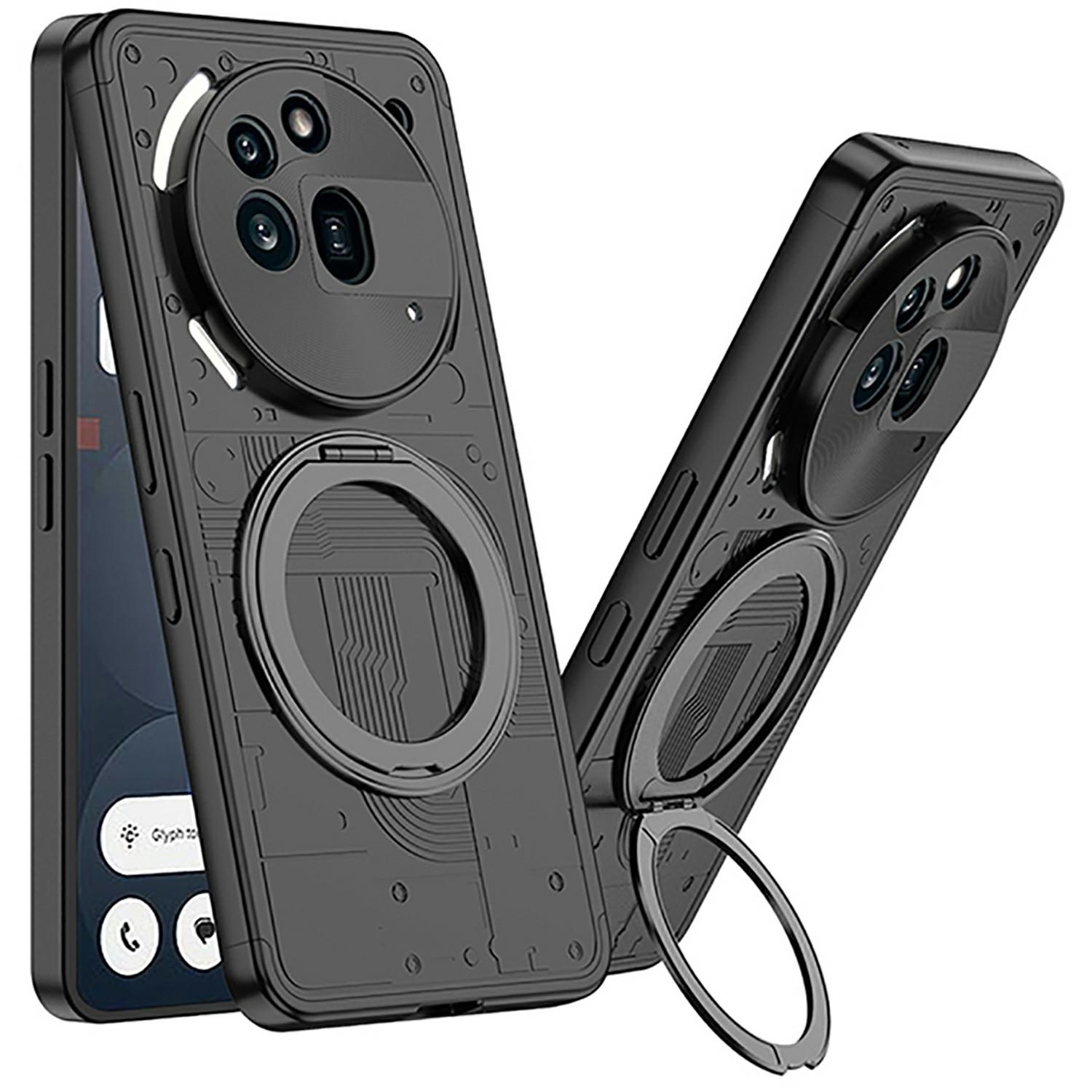 

Ні за що Телефон (3а) Про Чохол Магнітна Підставка Твердий ПК Ударостійкий Чохол для Телефону Black