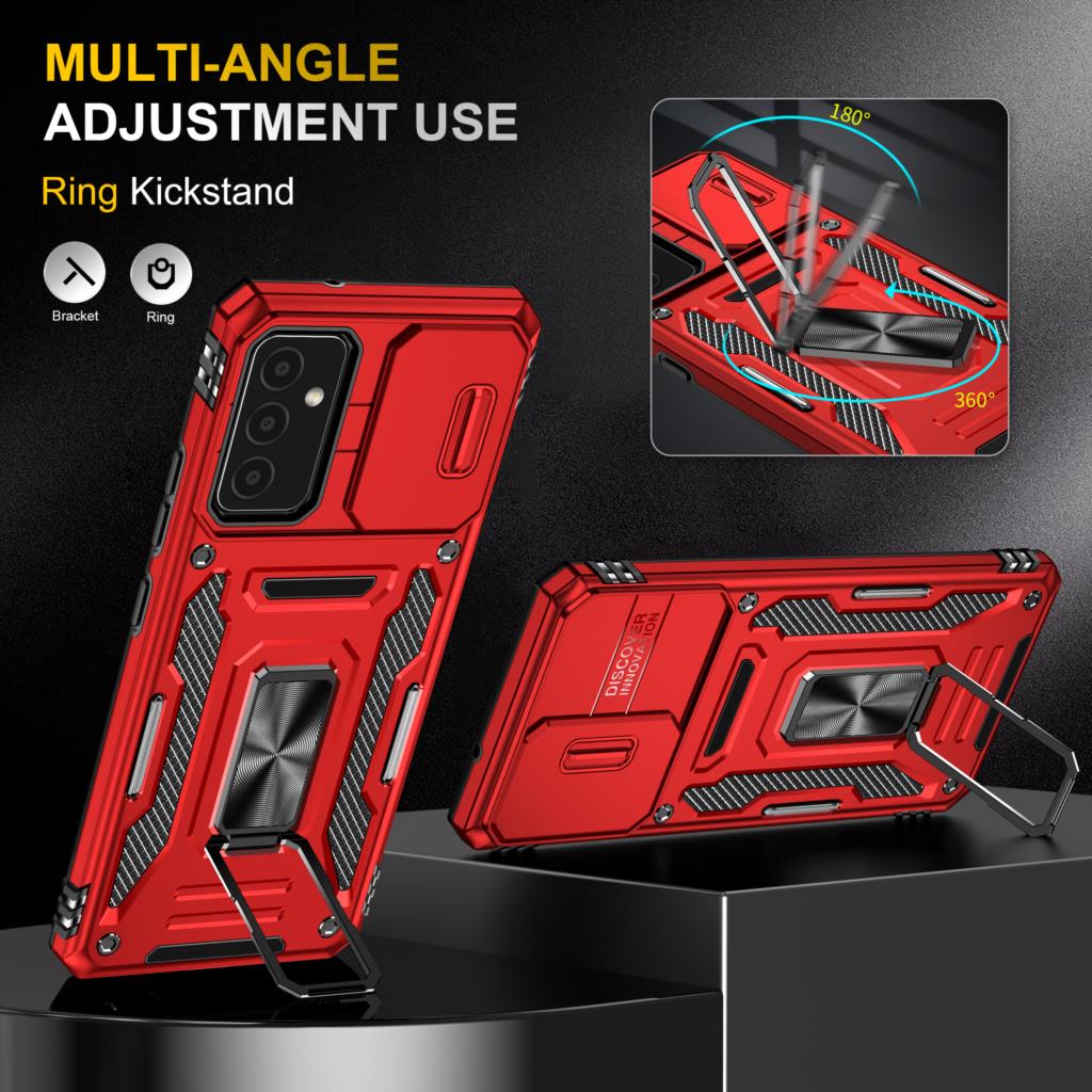 Camera Protector Case For Samsung Galaxy A82 A72 A71 A73 A53 A52 A42 M42 A54 A34 4G 5G Shockproof Magnetic Stand Ring Case Cover