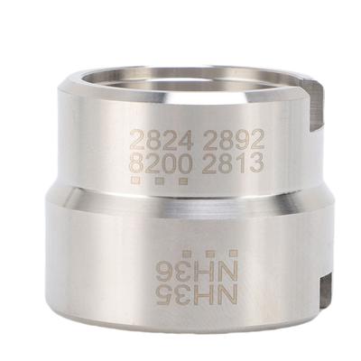 Watch Movement Holder Base 2824 2892 8200 NH35 NH36 Aluminum Repair Assembly Tool 2 Sided Silver