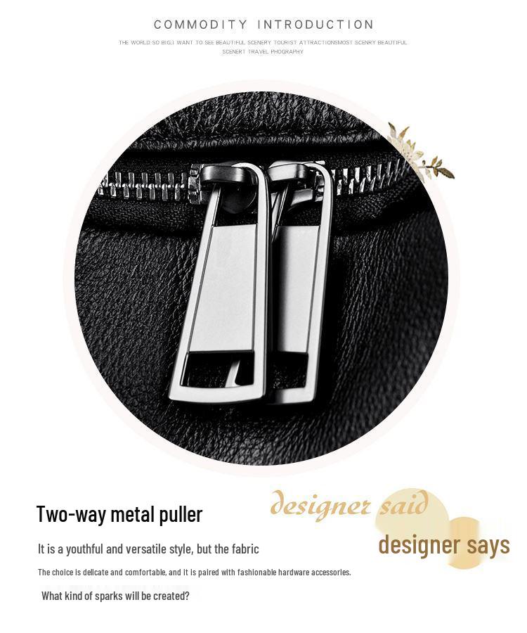 Women's Genuine Leather Large Capacity Fashion Travel Backpack