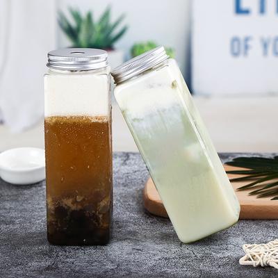 500Ml Portable Fruit Juice Cold Brewed Tea Bottle Transparent Plastic Beverage Bottle Disposable Milk Tea Bottle