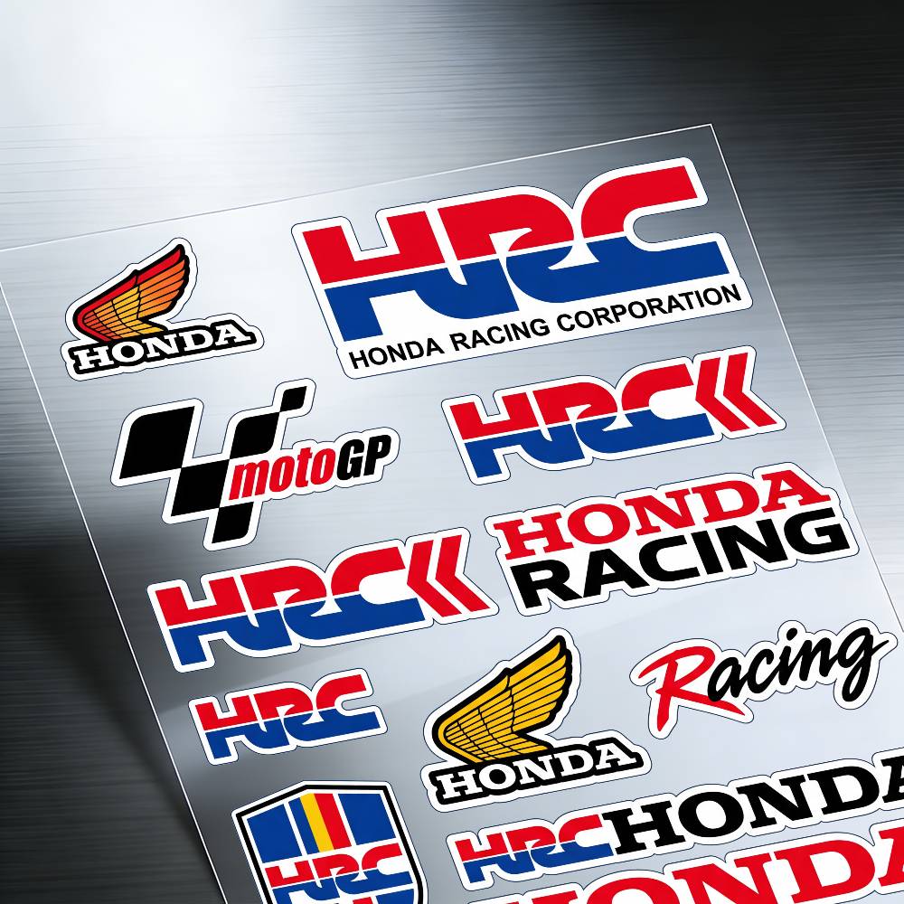 FOR HONDA HRC H WING Reflective Motorcycle Stickers Waterproof Vinyl Decals for Motorbike Helmet Fuel Tank Bike TP6