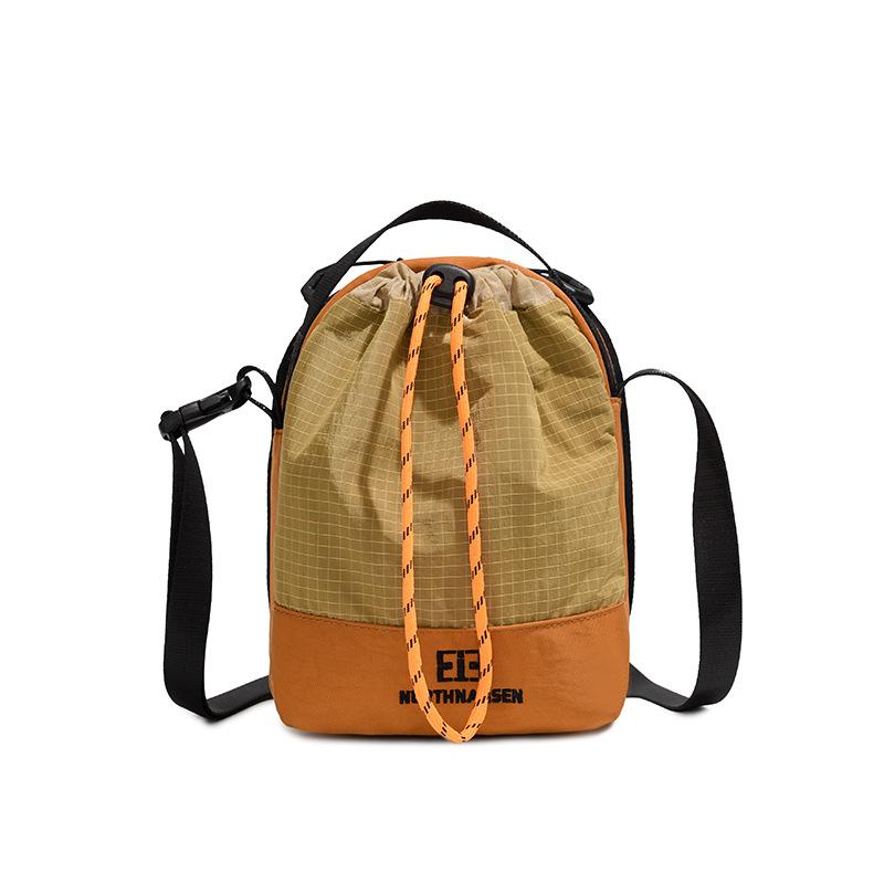 

Повседневные сумки для женщин, Модная простая и универсальная сумка-мешок на шнурке, Уличная портативная сумка кроссбоди для мужчин оранжевый