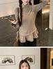 Korean Style Slimming Ruffle Turtleneck Women's T-Shirt for Autumn/Winter