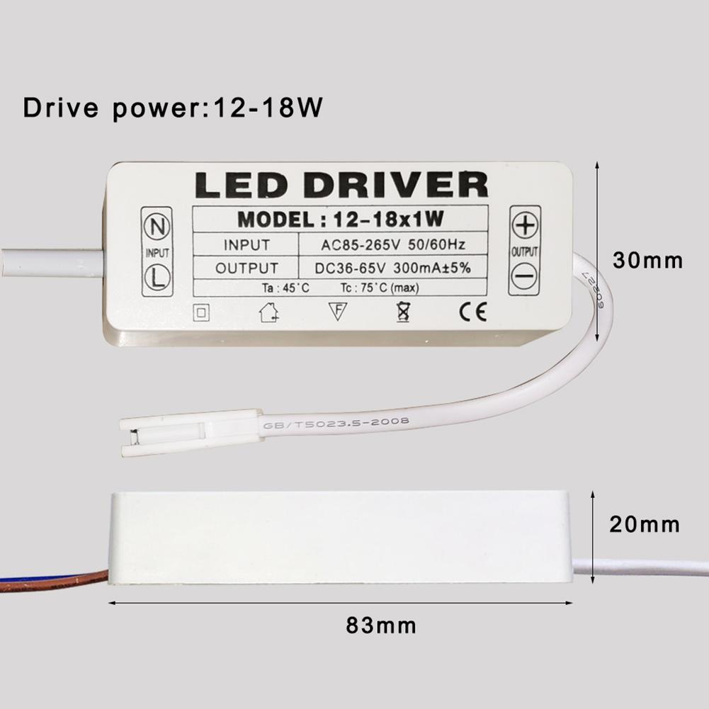 LED Driver 300mA 1W 3W 5W 7W 12W 18W 20W 25W 36W For LEDs Power Supply Unit AC85-265V Lighting Transformers For LED Power Lights