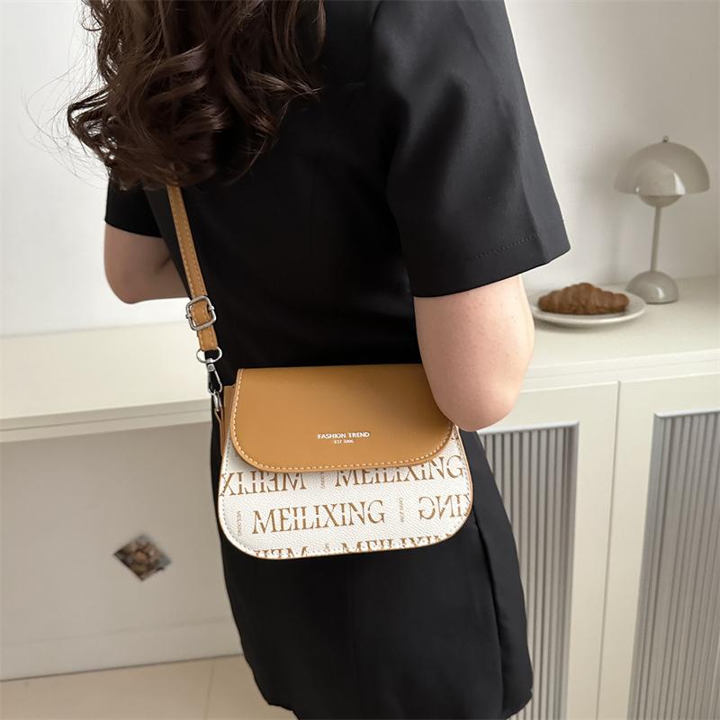 Casual Saddle Bags This Year's New Trendy  Fashionable  Simple and Personalized Crossbody Retro Single-shoulder Women's Bag