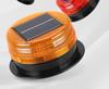Red & Blue Flashing Solar LED Warning Light for Construction Vehicles with Magnetic Mount
