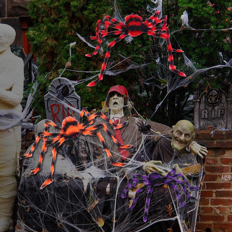 Light-Up Halloween Spider Pendant for Party Decoration