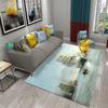 Oil Painting Sailboat Carpet Bathroom Mat Sea Scenery Waves Non-Slip Rug Kitchen Doorway Carpet Living Room Bedroom Decor Rugs