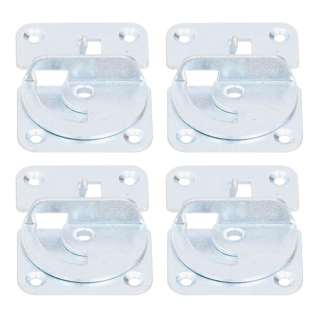 4PCS Bed Rail Bracket Heavy Duty Stainless Steel Bed Rail Fittings for Bed Frame Footrest