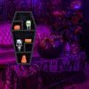 Halloween Gothic Decorative Coffin Racks Desktop Candy Box Horror Ornament Shelf Durable Storage Organizer Halloween Decoration