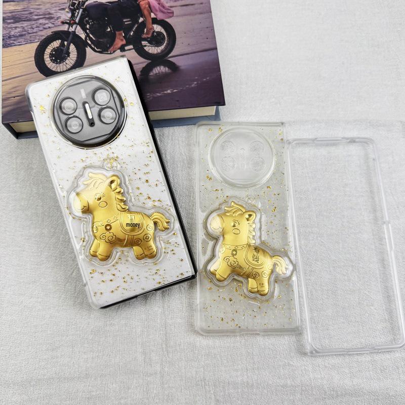 Huawei MateX6 Gold Foil Epoxy Drop-proof Phone Case