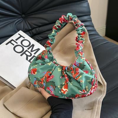 Molnveck vår och sommar nya leder trendiga stora blommor armhålsväskor trendiga väskor
