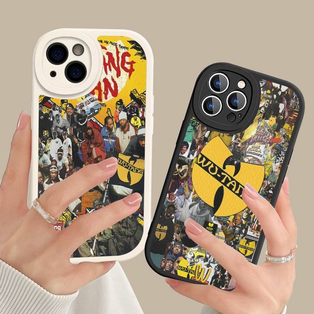 Singer W-WU-T--TANG Phone Case Hard Leather For iPhone 16 15 14 13 12 Mini 11 14 Pro Max Xs X Xr 7 8 Plus Fundas