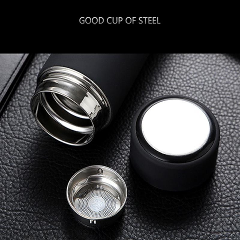 Large Capacity Thermos Cup 500ml Vacuum Flasks Portable Stainless Steel Thermos Cup Water Bottle Travel Tea Mug Office Thermos Cup