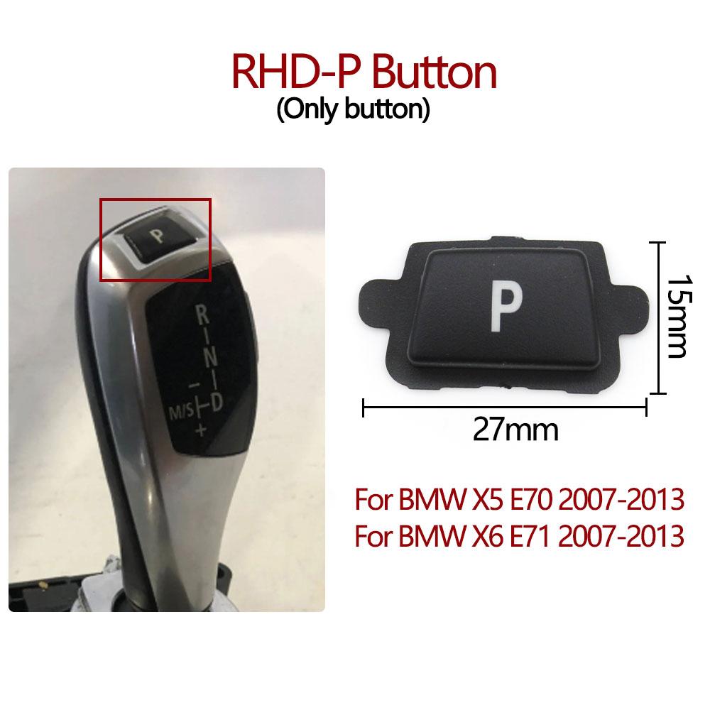 LHD RHD Car Interior Gear Shifter Lever Protect Cover Trim Shift Knob Panel Replace For BMW X5 X6 E70 E71 2007-2013 61319116587