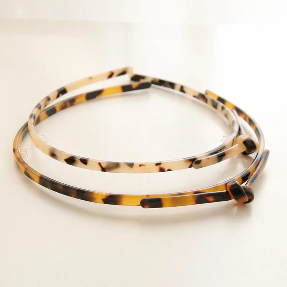 J Lauren Cellulose Leopard Print Pretzel Headband H01240