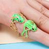 New Originality Tree Frog Ring Opening Cute Adjustable Ring Animal Shape Alloy Jewelry Accessories for Women