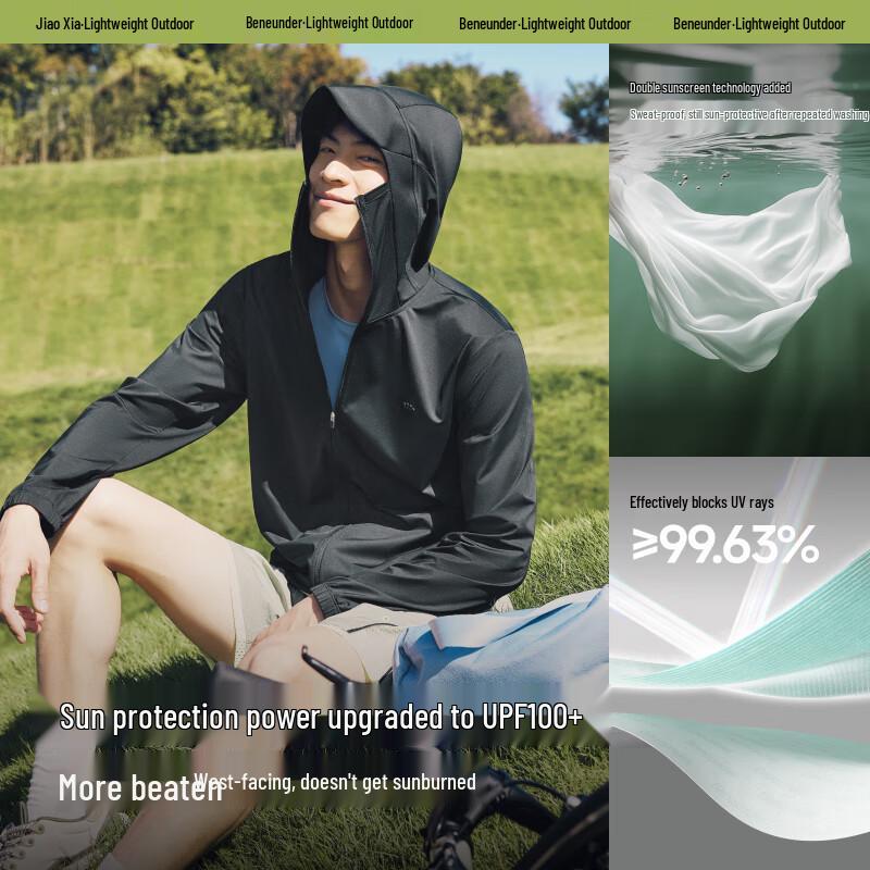 Beneunder Men s Ice Silk UV Protection Outdoor Jacket AL936 M