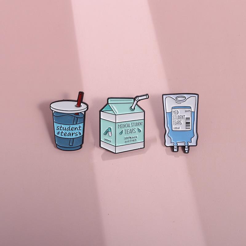 And Playful Whimsical Milk Box Brooch With Elegant Geometric Patterns For Every Outfit