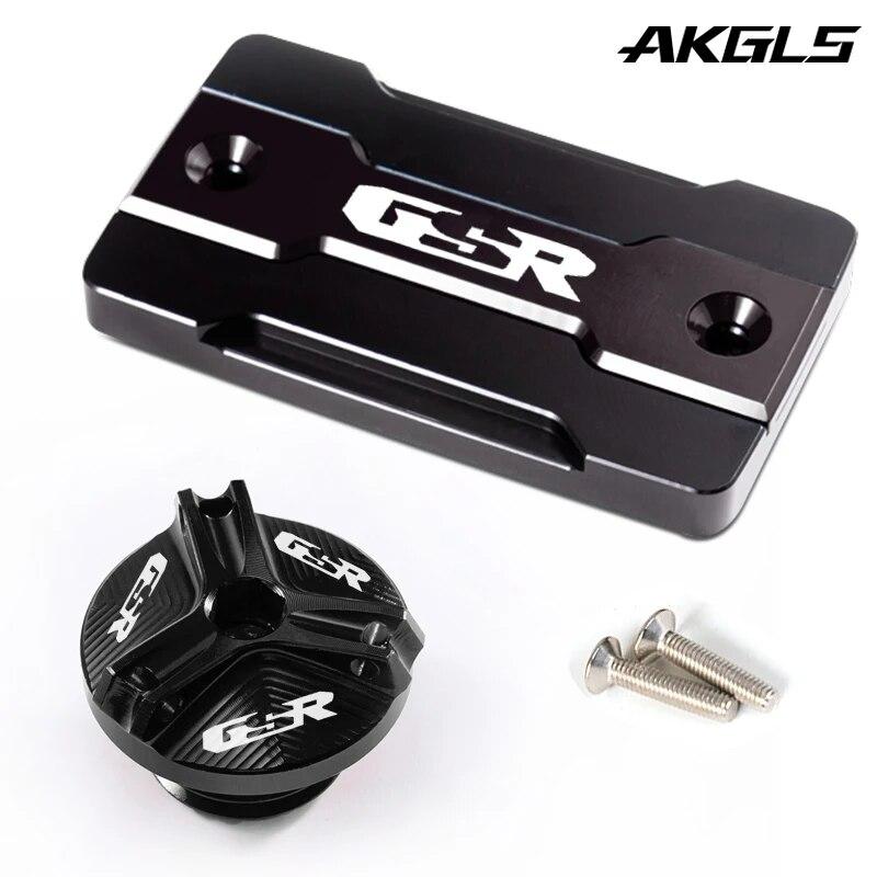 For Suzuki GSR 750 400 600 GSR750 GSR400 GSR600 motorcycle front brake fuel tank cap and engine oil filler cap accessories