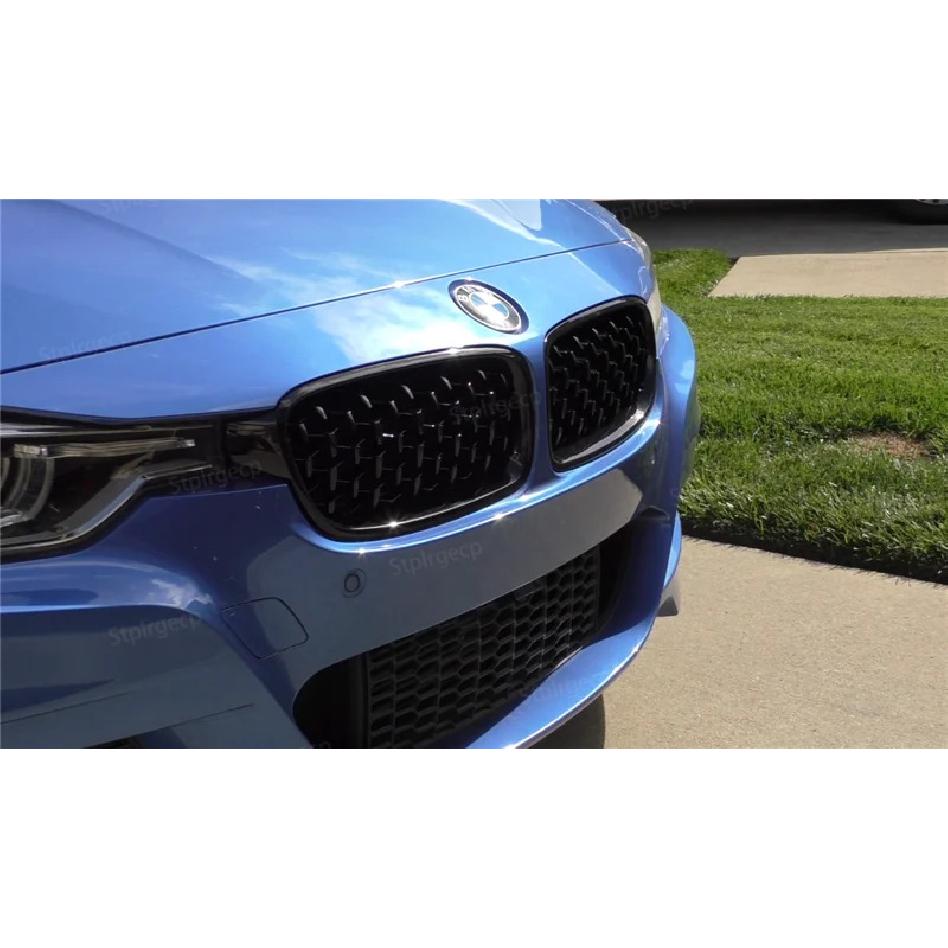 Griglia a Reni Anteriore Diamond Double Slat Racing Sport per BMW Serie 3 F30 F31 F35 2011-19 Accessori Auto