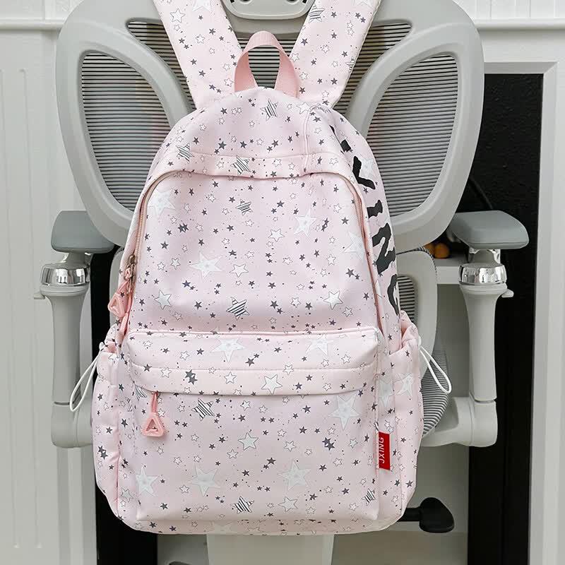 OGAR Star Print School Backpack for Students