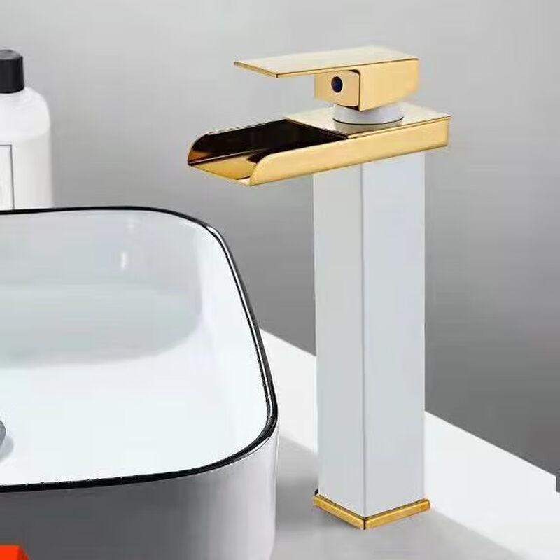 Junshi Waterfall Bathroom Faucet for Countertop Basin