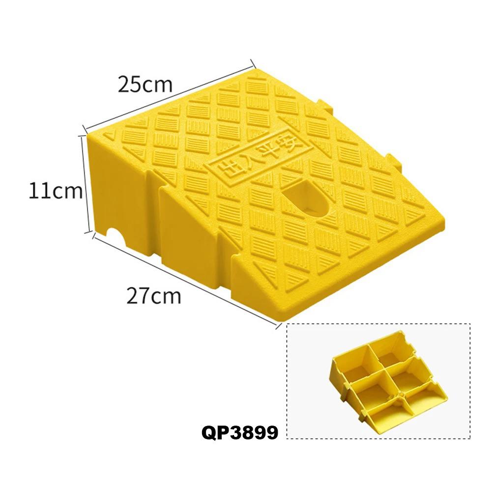 Tire Plastic Slope Pad Car Truck Bicycle Accessories Anti Slip Threshold Ramp Traffic Triangle Pad Deceleration Belt Step