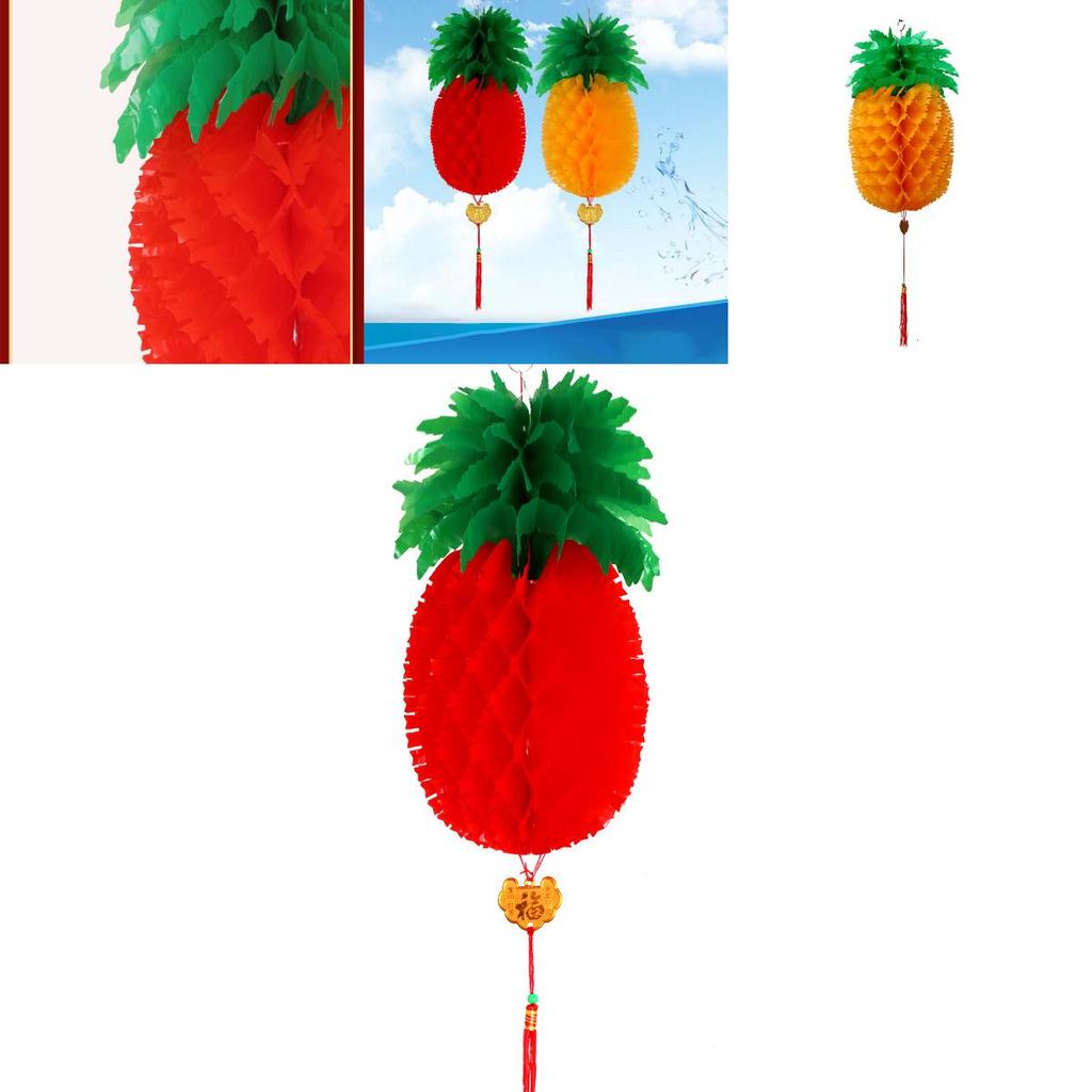 Exquisite Pineapple Apple Lanterns For Joyful Happy New Year Celebrations And Festive Decor