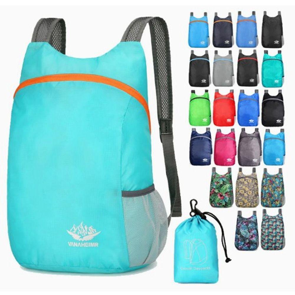 Zaino Ultraleggero 20L Nano Impermeabile Uomo Donna Pieghevole Borsa Pratica Zaino Leggero Pieghevole Zaino da Giorno per Viaggio