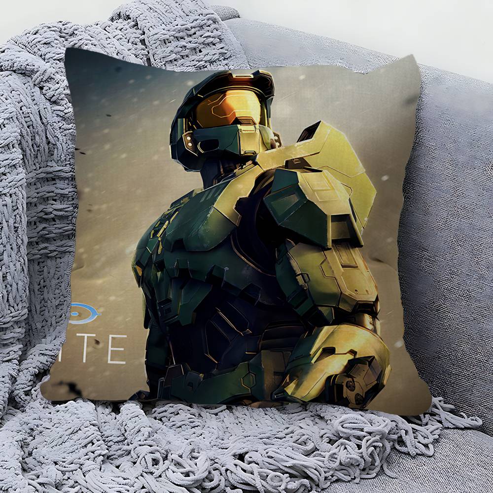 SCI-FI H-HALOS FPS GAME Personalized Pillow Dust Cover Bedroom Kids Party Decoration Pillowcase Birthday Children Gift