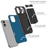 For iPhone 16 Case with Card Holder PC + TPU Phone Back Cover Kickstand