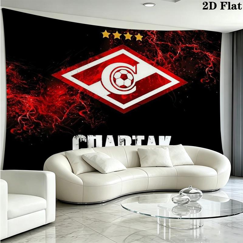 FC Spartak Moscow Wall Tapestry Aesthetic Wall Hanging Printed Fabric Blanket Decorative Tapestries for Bedroom Living Room Home Decor