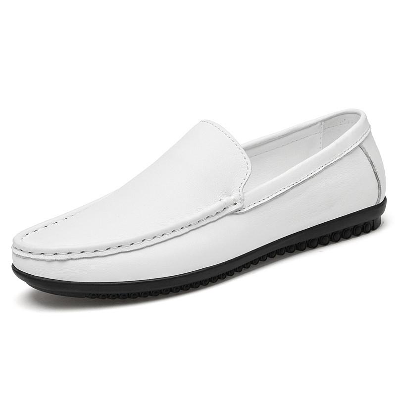 Genuine Leather Men Casual Shoes Men Footwear Slip On Office Man Formal Shoes Wedding Breathable Driving Comfy Loafers Moccasins