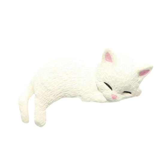 Car Ornament Lightweight Mini Cat Figurine Computer Monitor Office Desk Decoration Car Dashboard Accessories