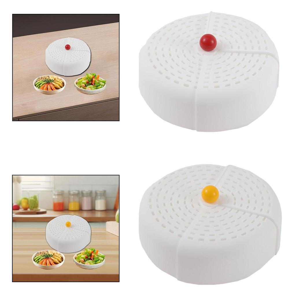 Food Cover Foldable Breathable,Dustproof Protector,with Handle Hollowed Out,Accessories for Picnics BBQ Indoor Home Parties