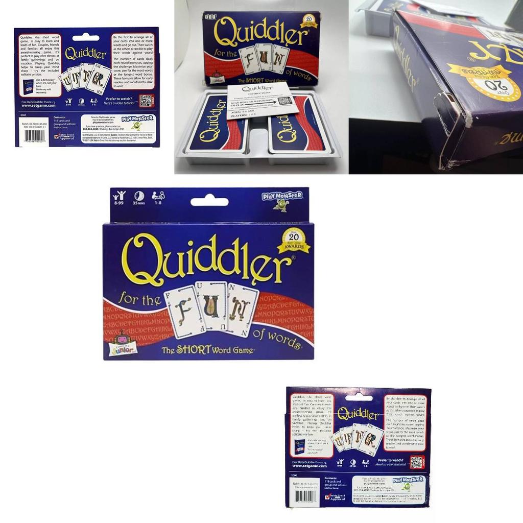 Jogo de Cartas Quiddler Envolvente Para Família e Amigos Apresentando Design Cinco Coroas Ideal Para Estratégia e Reuniões Divertidas