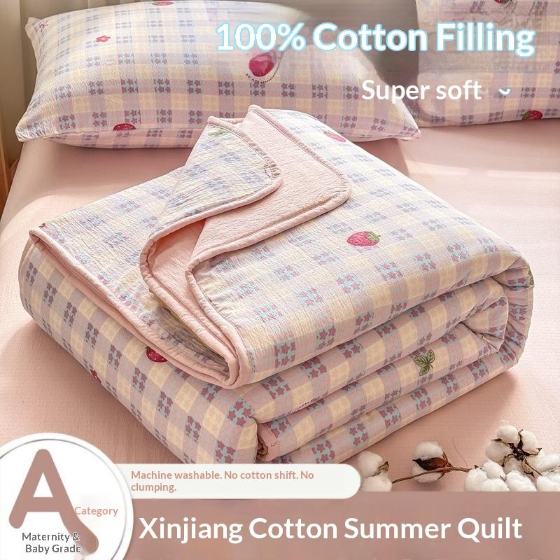 Class A Baby-Grade Double Gauze Quilt, Xinjiang Cotton Fill, Kids Summer Cooling Blanket Kids