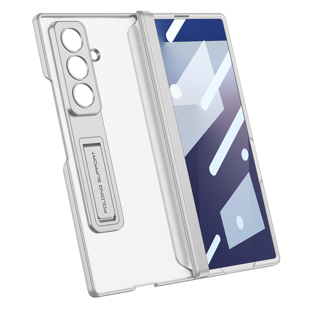 GKK For Samsung Galaxy Z Fold7 5G Case with Kickstand Skin Touch PC+Tempered Glass Slim Phone Cover