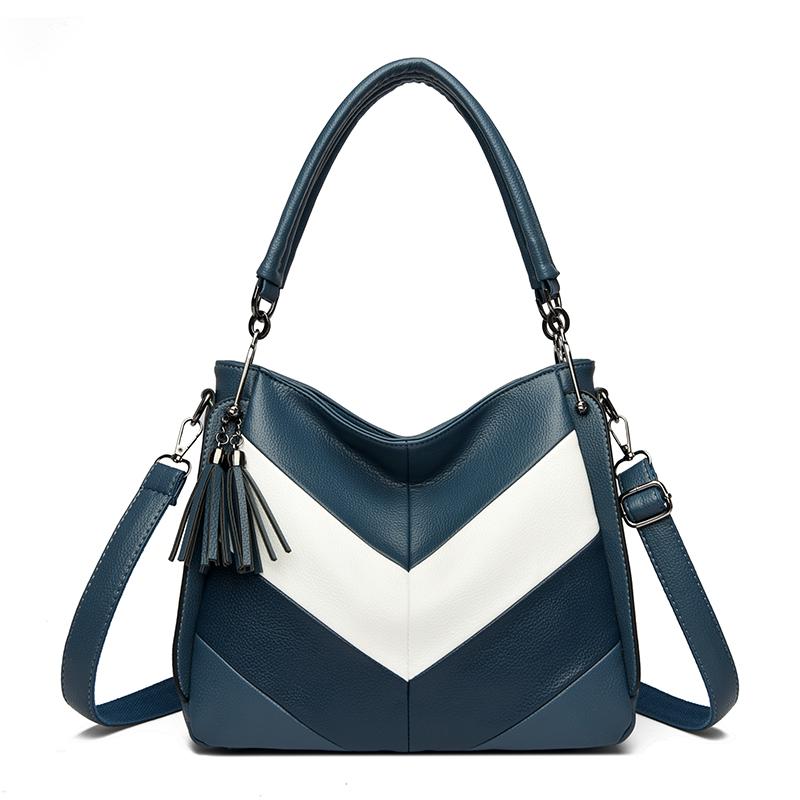 2024 New Luxury Handbags Women Bags Designer High Quality Leather Handbag Lady Shoulder Bag Fashion Striped Crossbody Bags For Women