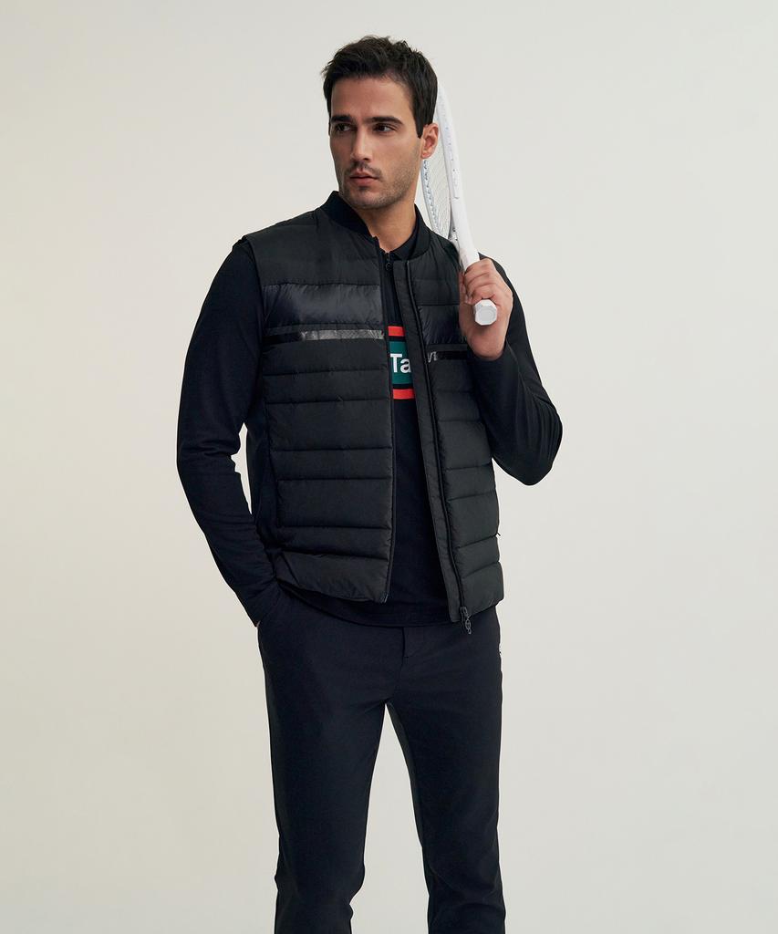 Sergio Tacchini M Cushworm Lightweight Down Vest (Black)