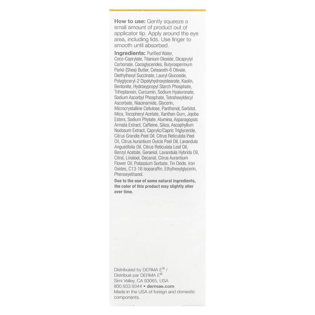 Vitamin C, No Dark Circle Perfecting Eye Cream, 14G(0.5Oz)