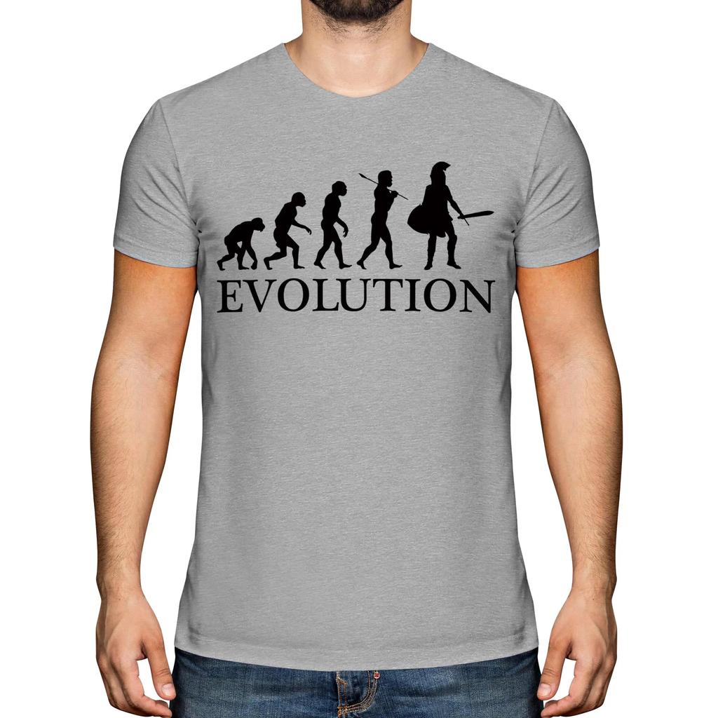Spartan Evolution Sparta Gift TShirt 100 Cotton ONeck Summer Short Sleeve Casual Mens Tshirt Size S3XL