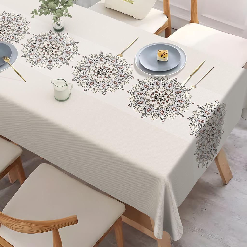 Home Tablecloth Modern Minimalist Printed Anti Scald Wash Free Table Mat Rectangular Insulated Coffee Table Cloth Restaurant Decorative Fabric