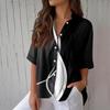 Womens Button Down Shirts Linen Button Down Shirts Half Sleeve Shirts For Women Half Sleeve Tops For Women