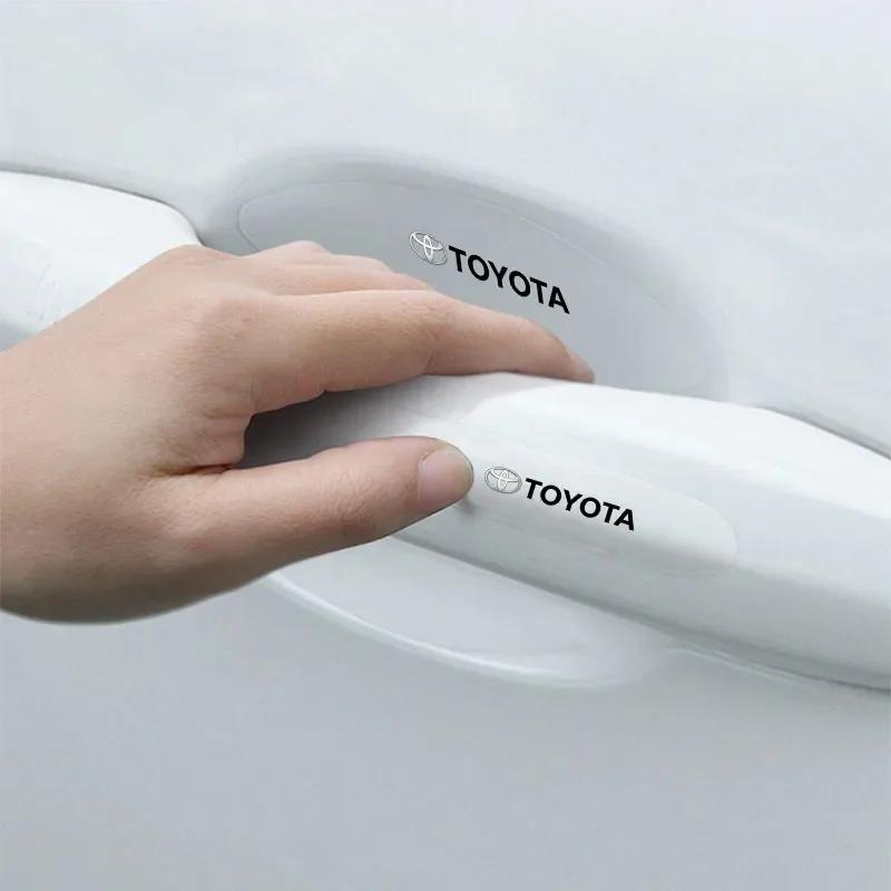 Průhledná samolepka do misky kliky dveří auta Ochranné lišty proti kolizi Pro Toyota Camry Corolla Yaris Chr Auris Avensis T25