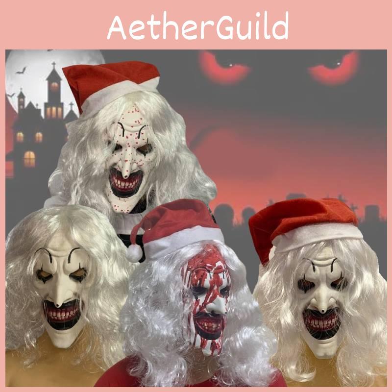 2024 Terrifier 3 Mask Frightening Halloween Latex Cosplay Creepy Killer Clown
