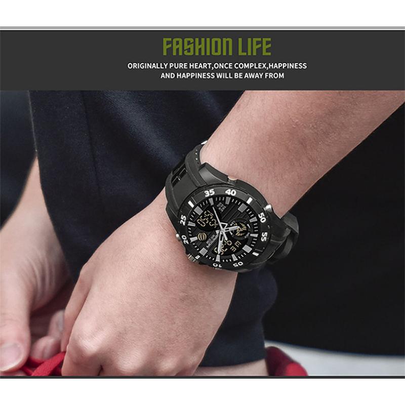 SANDA New Watch Genuine Fashion Sports Multifunctional Electronic Couple Popular Men's Luminous Watch
